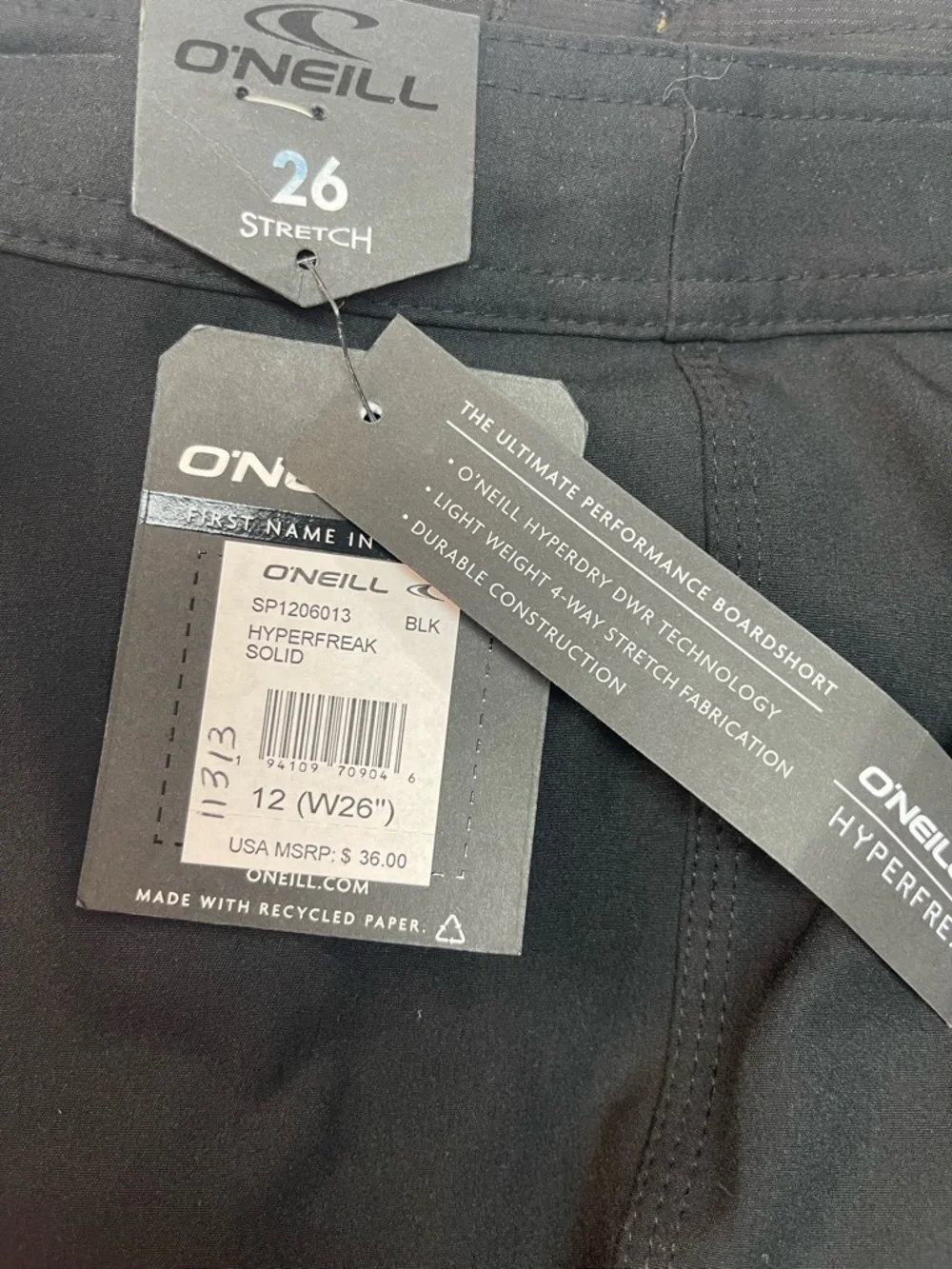 O'Neill Hyperfreak Boardshorts Black